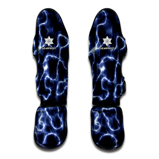 Lightning Chain Print Muay Thai Shin Guard