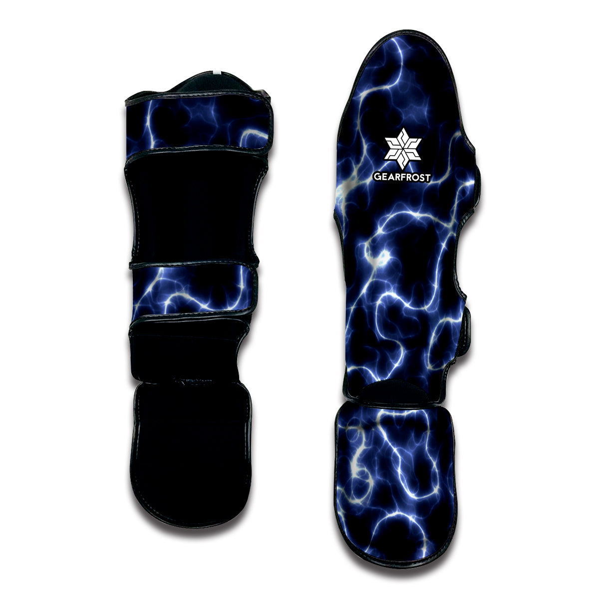Lightning Chain Print Muay Thai Shin Guard