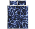 Lightning Chain Print Quilt Bed Set