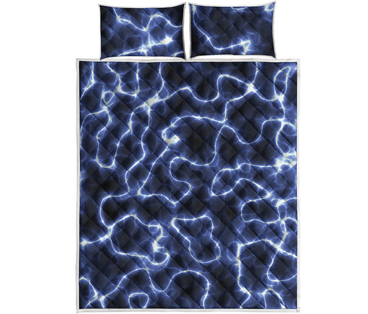 Lightning Chain Print Quilt Bed Set