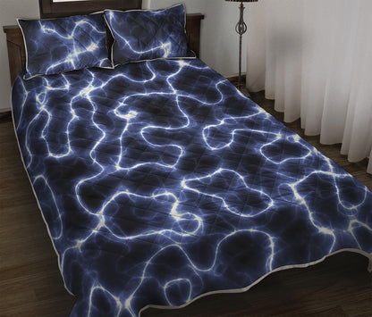 Lightning Chain Print Quilt Bed Set