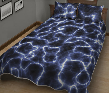 Lightning Chain Print Quilt Bed Set