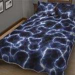 Lightning Chain Print Quilt Bed Set