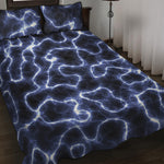 Lightning Chain Print Quilt Bed Set