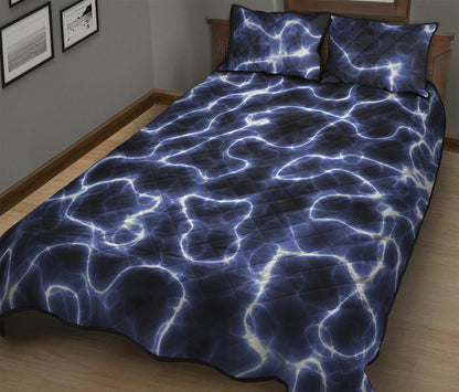 Lightning Chain Print Quilt Bed Set