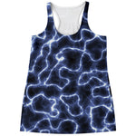 Lightning Chain Print Women's Racerback Tank Top