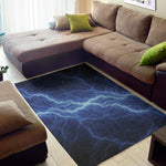 Lightning Plasma Print Area Rug