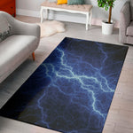 Lightning Plasma Print Area Rug