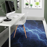 Lightning Plasma Print Area Rug