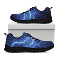 Lightning Plasma Print Black Running Shoes