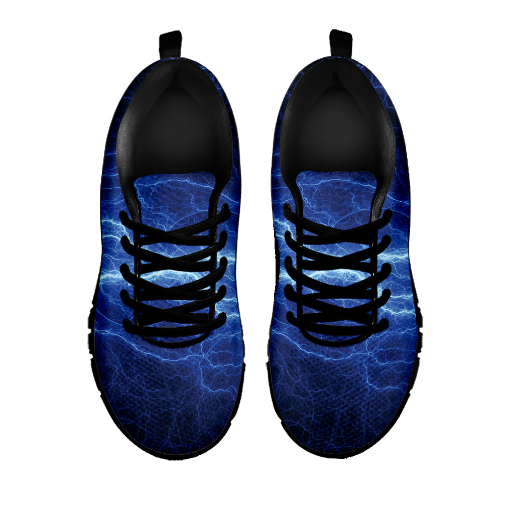 Lightning Plasma Print Black Sneakers