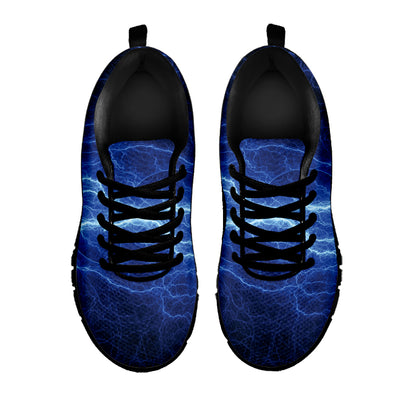 Lightning Plasma Print Black Sneakers