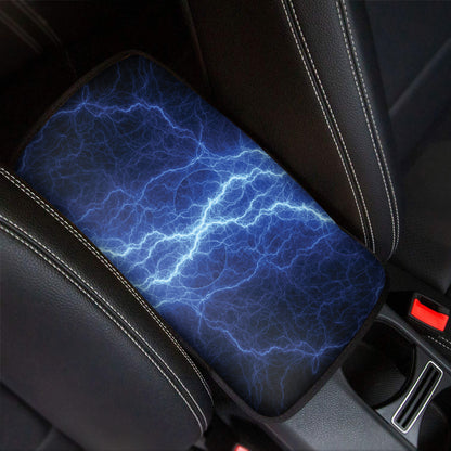 Lightning Plasma Print Car Center Console Cover