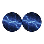 Lightning Plasma Print Car Coasters