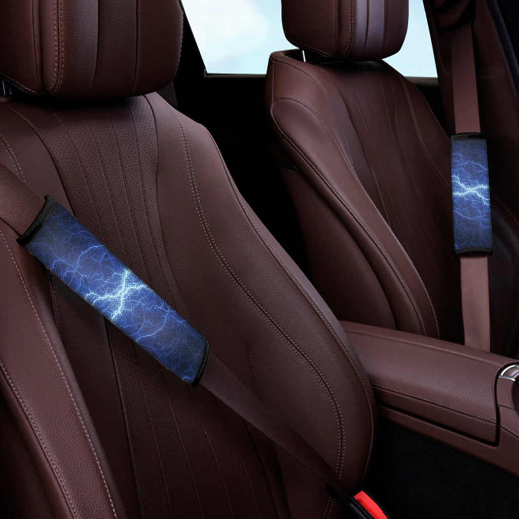 Lightning Plasma Print Car Seat Belt Covers