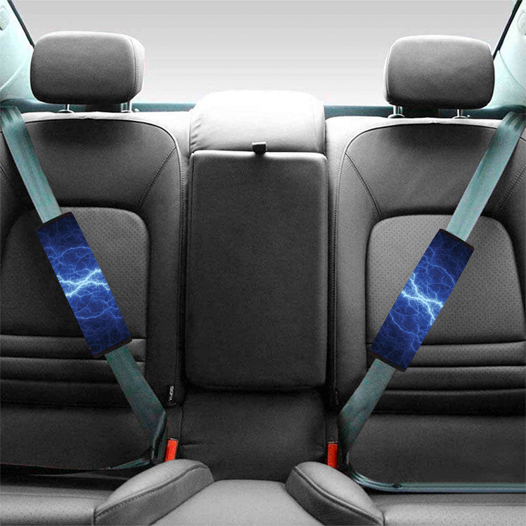 Lightning Plasma Print Car Seat Belt Covers