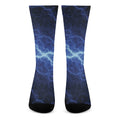 Lightning Plasma Print Crew Socks