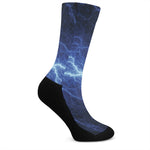 Lightning Plasma Print Crew Socks