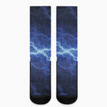 Lightning Plasma Print Crew Socks