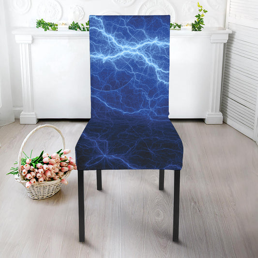 Lightning Plasma Print Dining Chair Slipcover