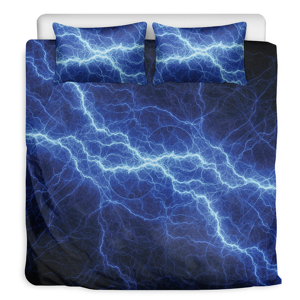 Lightning Plasma Print Duvet Cover Bedding Set