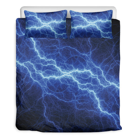 Lightning Plasma Print Duvet Cover Bedding Set