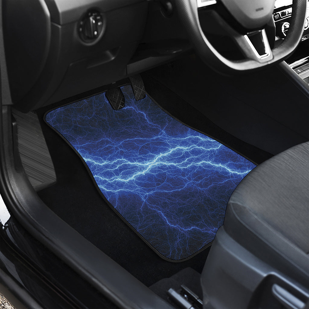 Lightning Plasma Print Front and Back Car Floor Mats