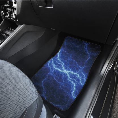 Lightning Plasma Print Front and Back Car Floor Mats