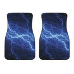 Lightning Plasma Print Front Car Floor Mats