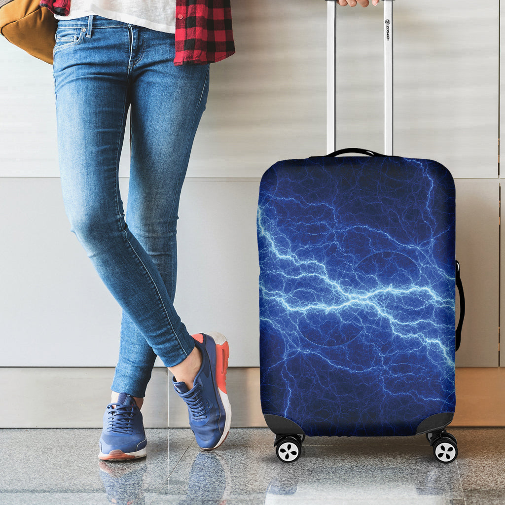 Lightning Plasma Print Luggage Cover