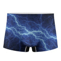 Lightning Plasma Print Men's Boxer Briefs