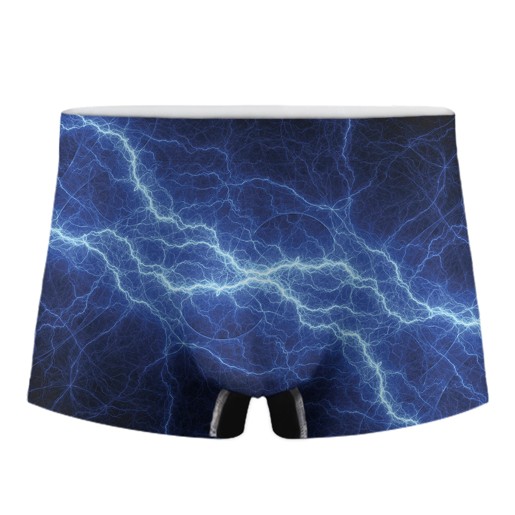 Lightning Plasma Print Men's Boxer Briefs