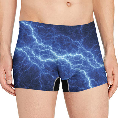 Lightning Plasma Print Men's Boxer Briefs