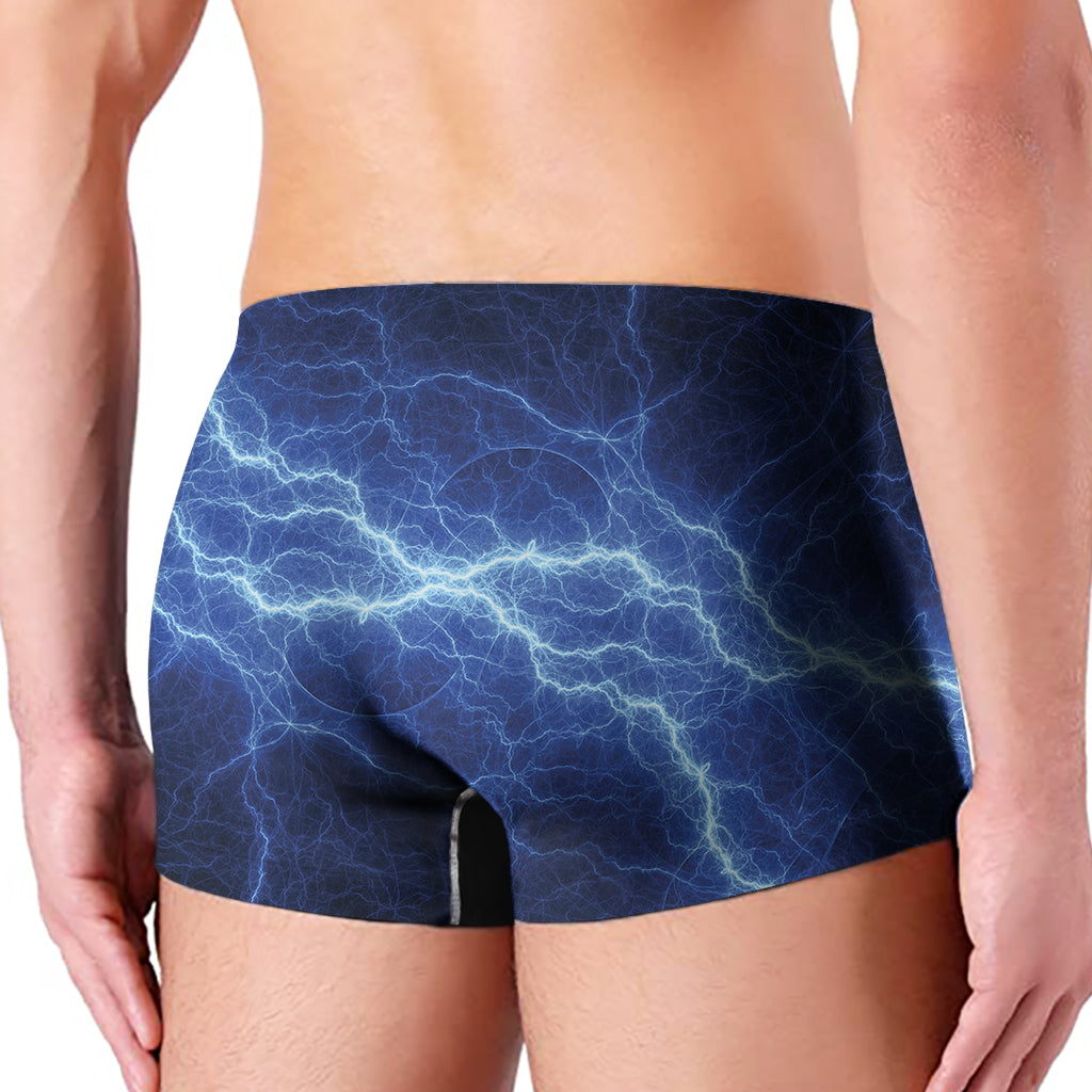 Lightning Plasma Print Men's Boxer Briefs