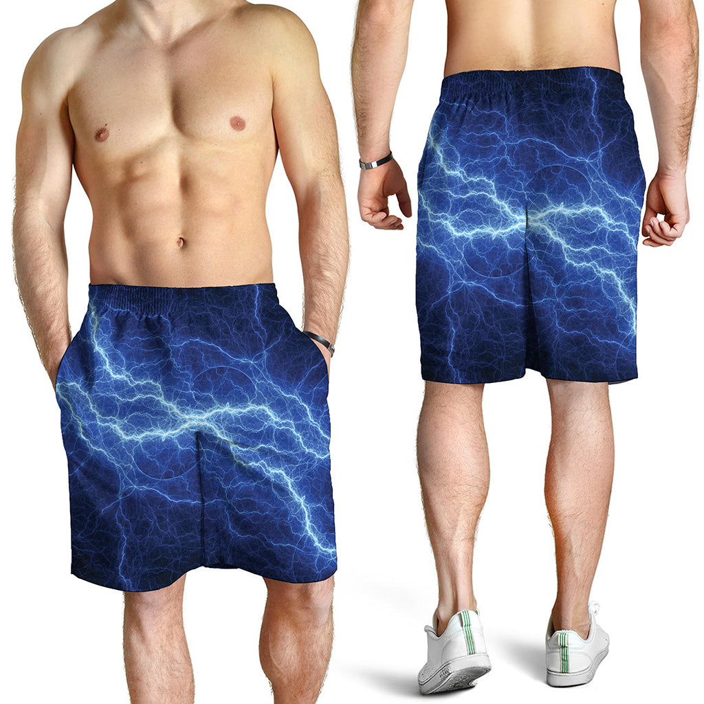Lightning Plasma Print Men's Shorts