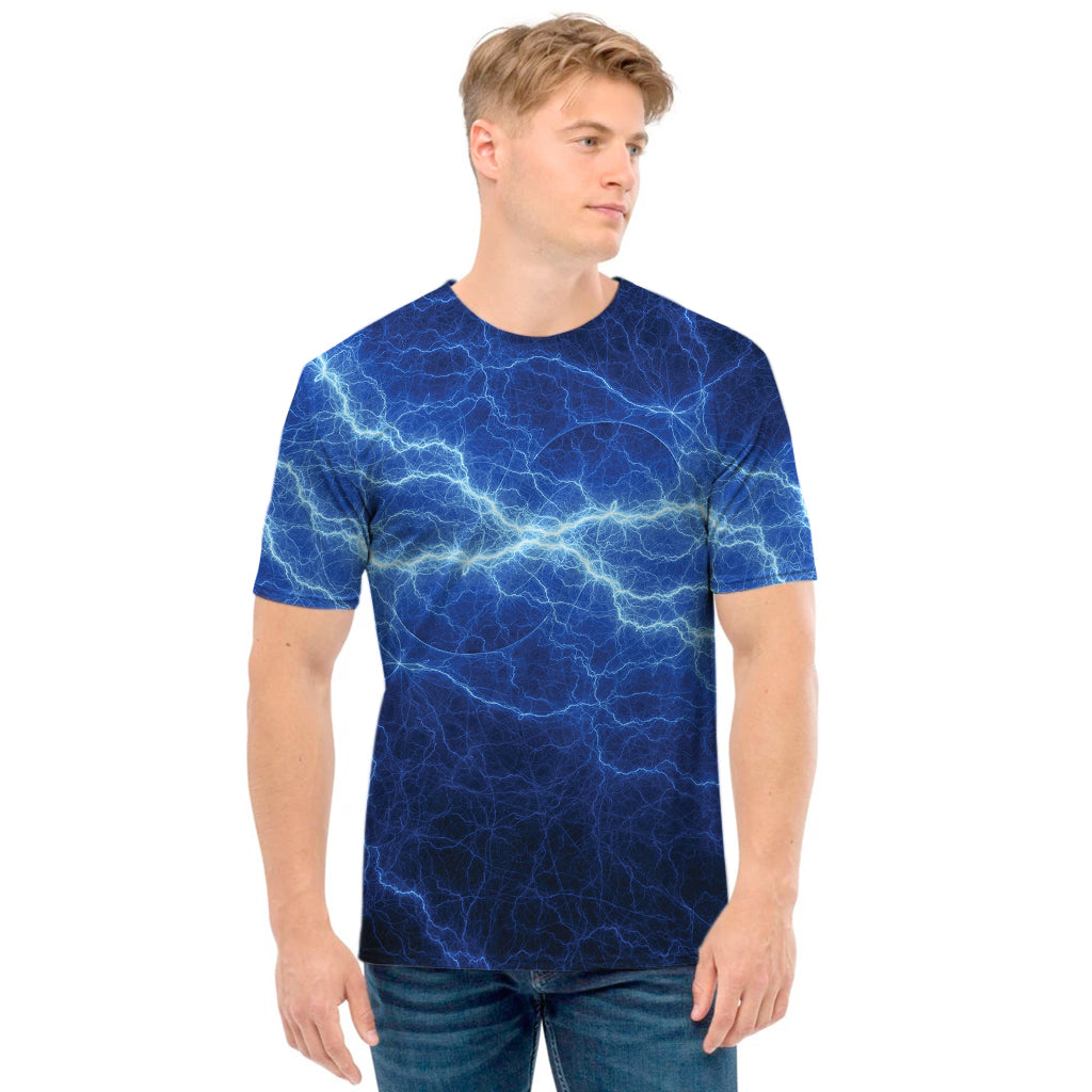 Lightning Plasma Print Men's T-Shirt