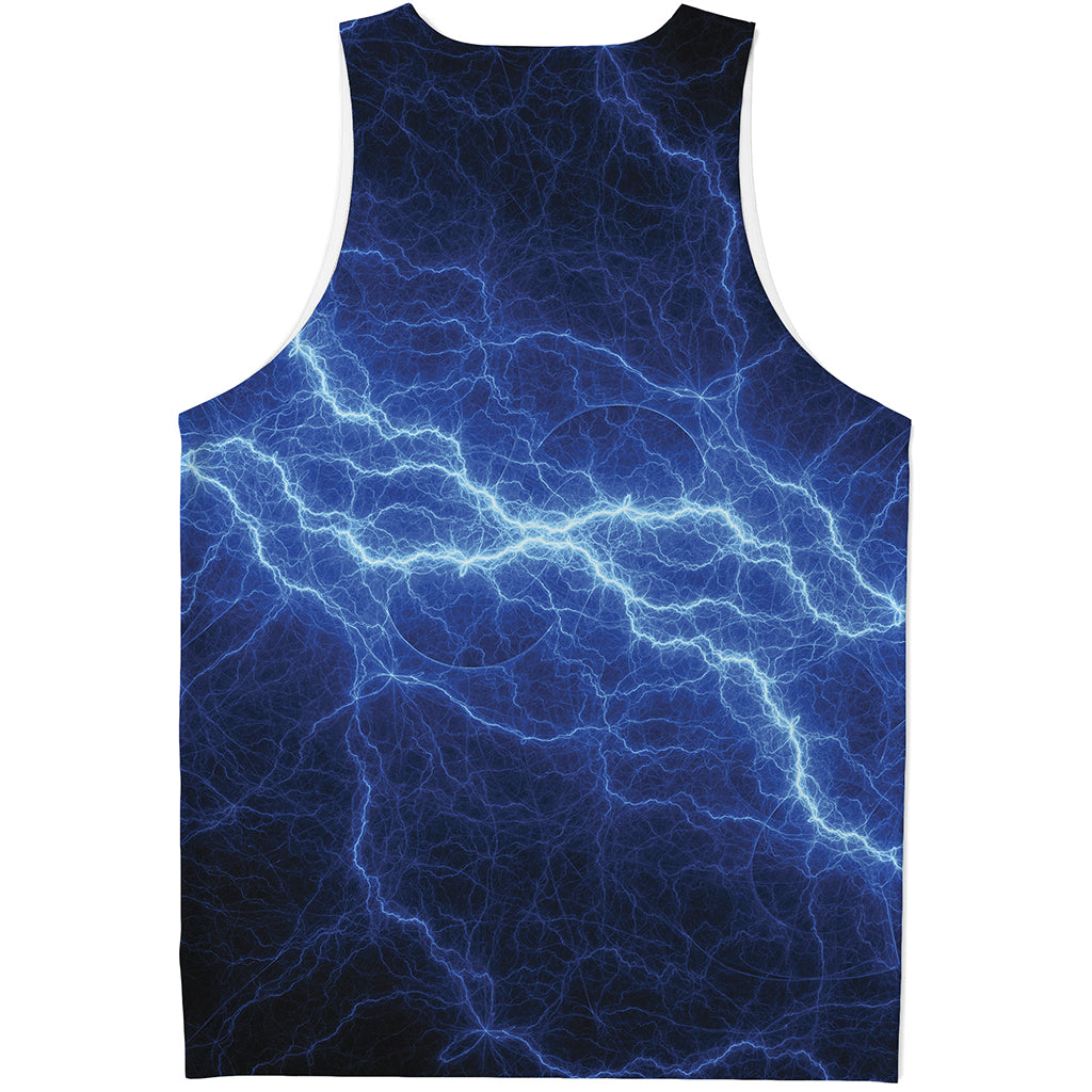 Lightning Plasma Print Men's Tank Top