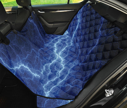 Lightning Plasma Print Pet Car Back Seat Cover
