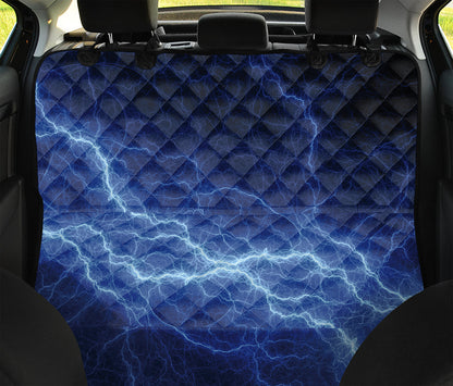Lightning Plasma Print Pet Car Back Seat Cover