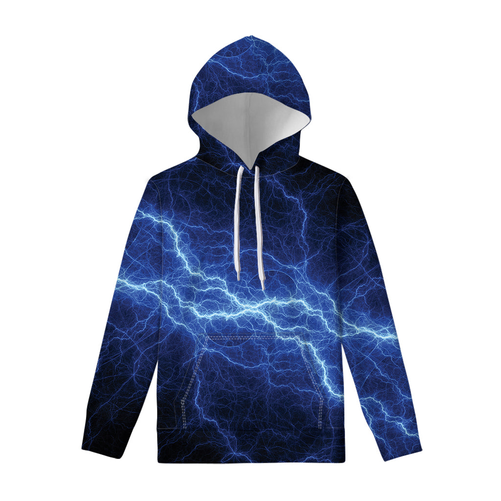 Lightning Plasma Print Pullover Hoodie