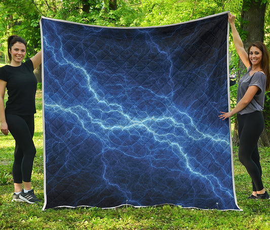 Lightning Plasma Print Quilt