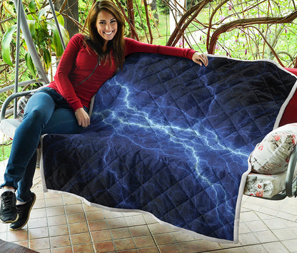 Lightning Plasma Print Quilt