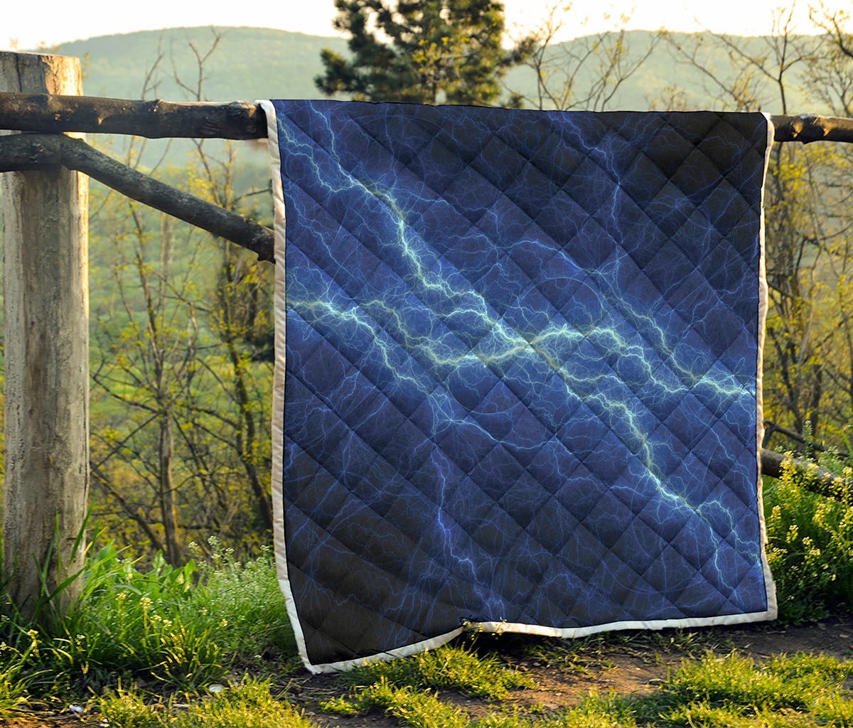 Lightning Plasma Print Quilt