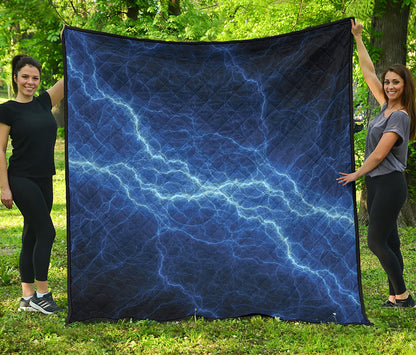 Lightning Plasma Print Quilt