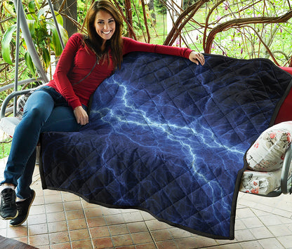 Lightning Plasma Print Quilt