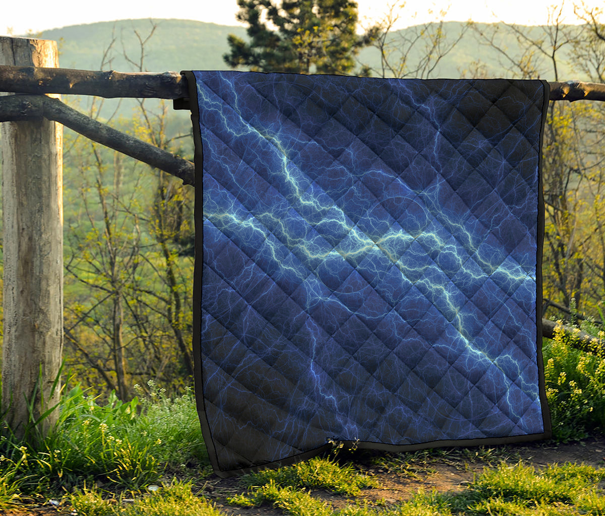 Lightning Plasma Print Quilt