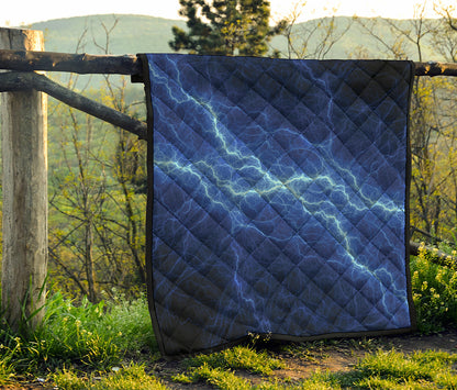 Lightning Plasma Print Quilt