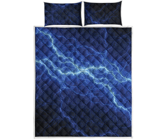 Lightning Plasma Print Quilt Bed Set