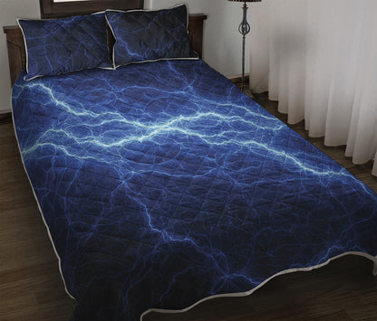 Lightning Plasma Print Quilt Bed Set