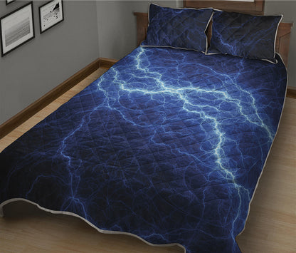 Lightning Plasma Print Quilt Bed Set